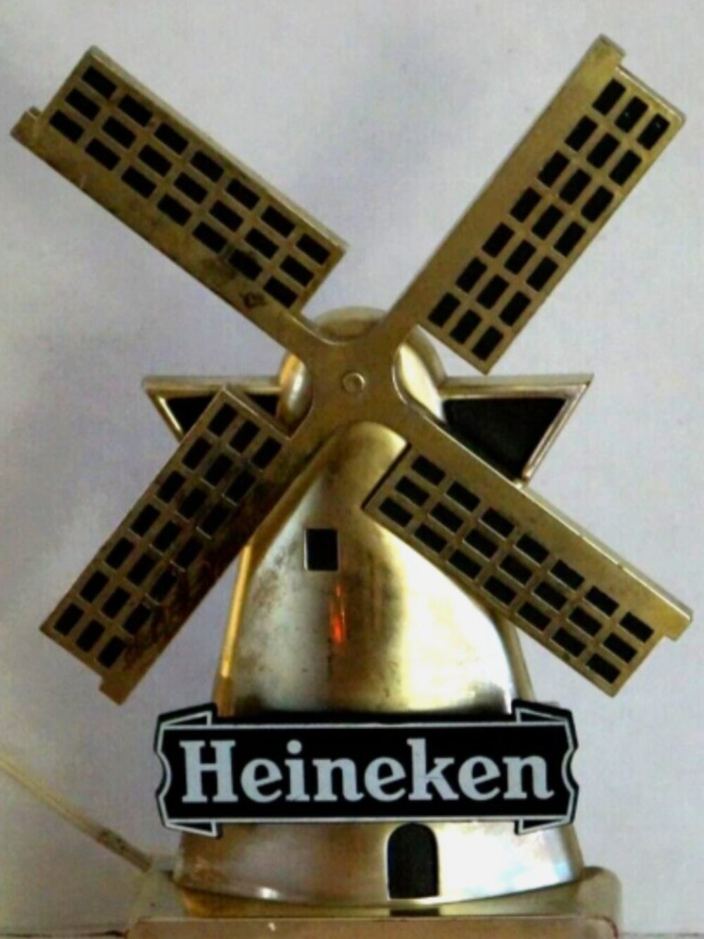 Vintage HEINEKEN Windmill Digital Electric Clock Sign Breweriana 17" High
